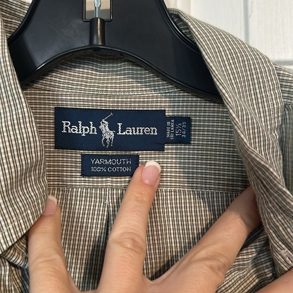 Ralph Lauren Men’s Button Down shirt size 15 1/2 - Picture 5 of 5